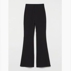 H&M Black Boot-Cut Flare Pants